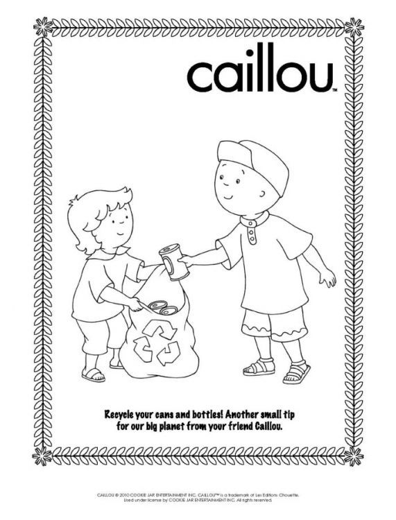 Rosie Caillou Coloring Pages