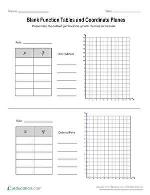 5th Grade Graphing Coordinates Worksheets