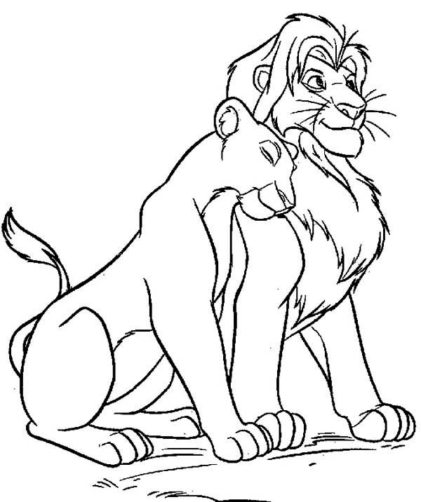 Mufasa And Simba Coloring Pages