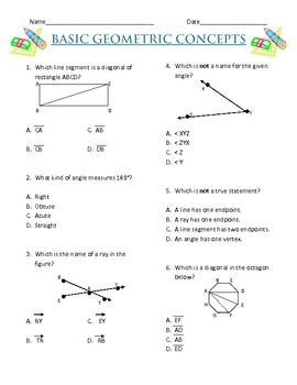 Lines And Angles Class 6 Worksheet Pdf