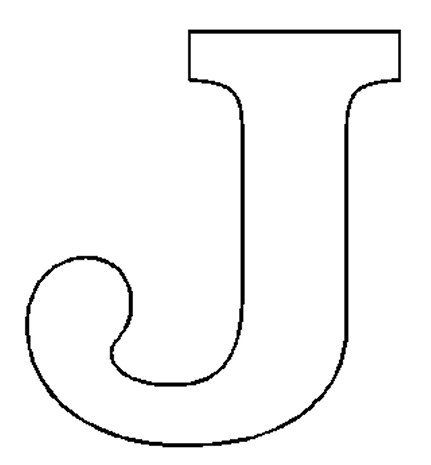 Capital Letter J Coloring Page