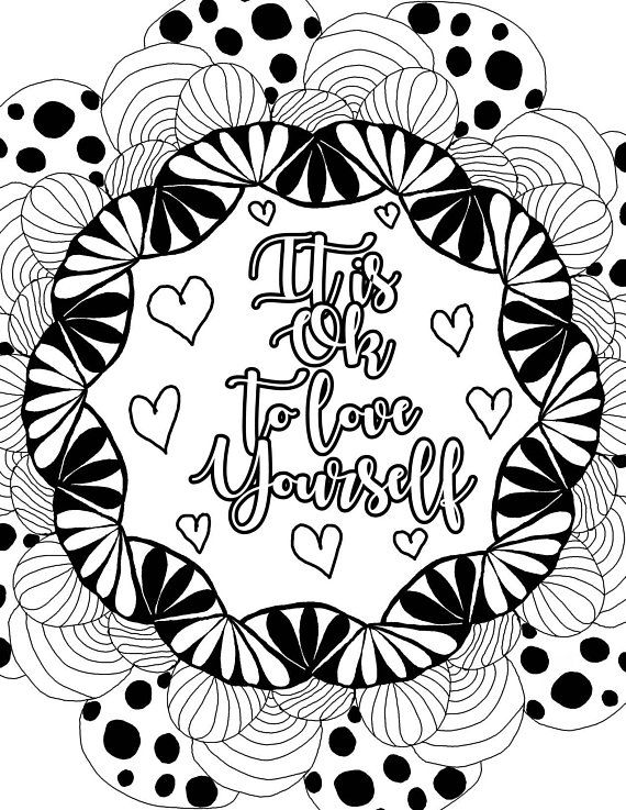 Inspirational Quotes Coloring Pages Printable Pdf
