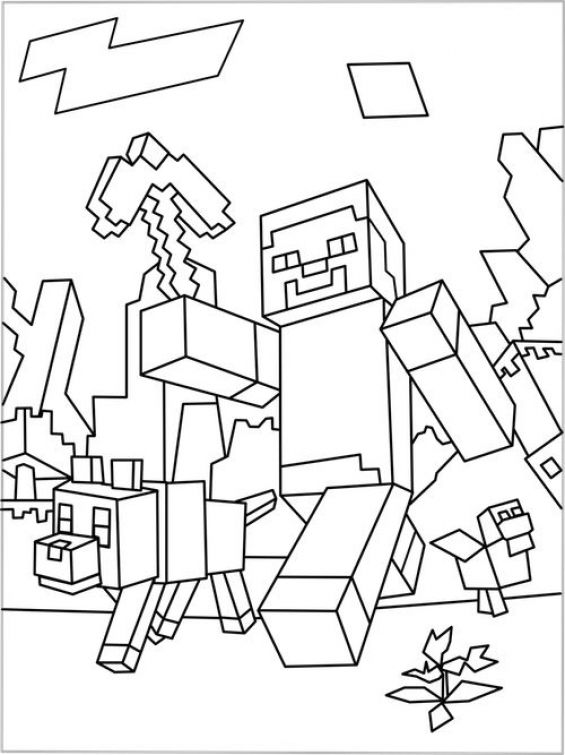 Minecraft Pictures To Color And Print