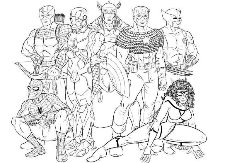 Marvel Coloring Books
