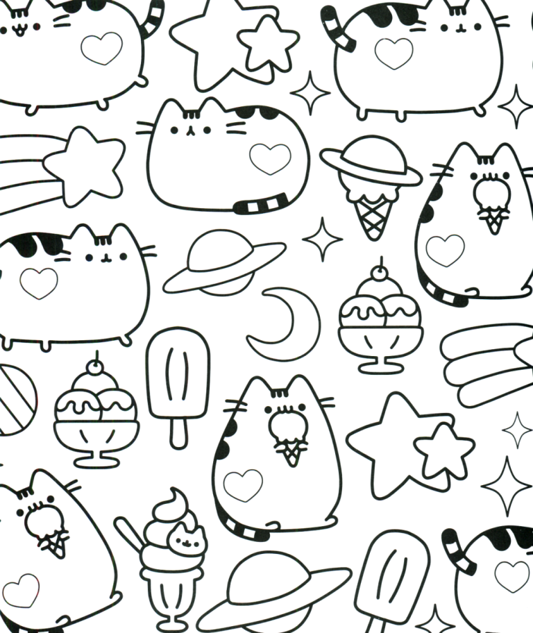 Printable Squishy Coloring Pages