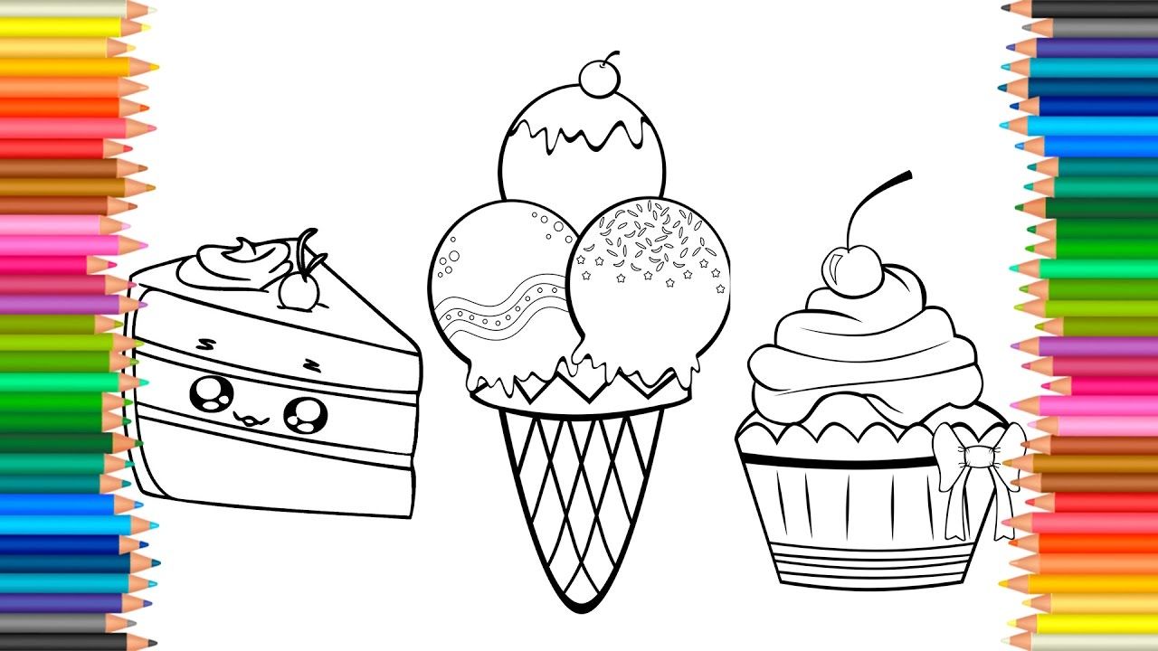 Ice Cream Squishy Coloring Pages