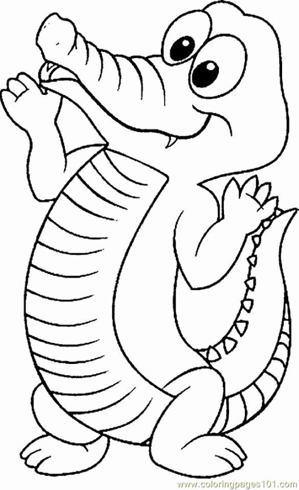 Alligator Princess And The Frog Coloring Pages