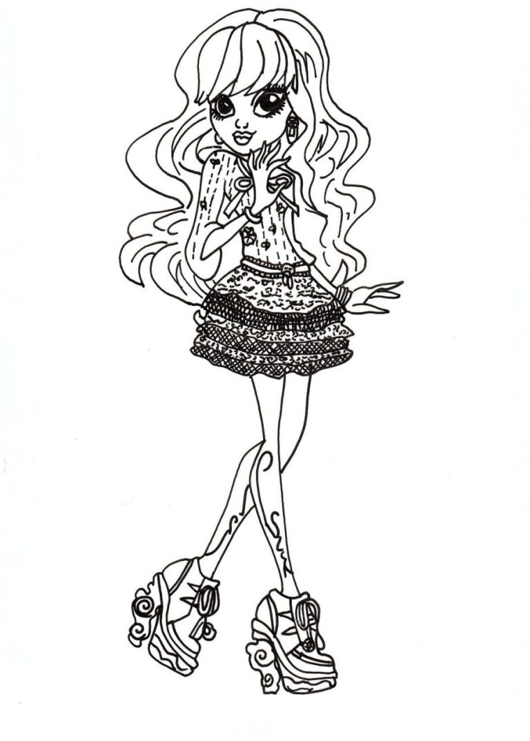 Monster High Coloring Pages To Print