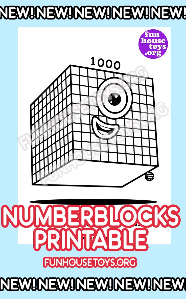 Numberblocks Coloring Pages 100
