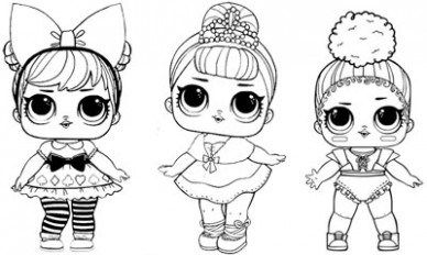 Lol Dolls Colouring Sheets