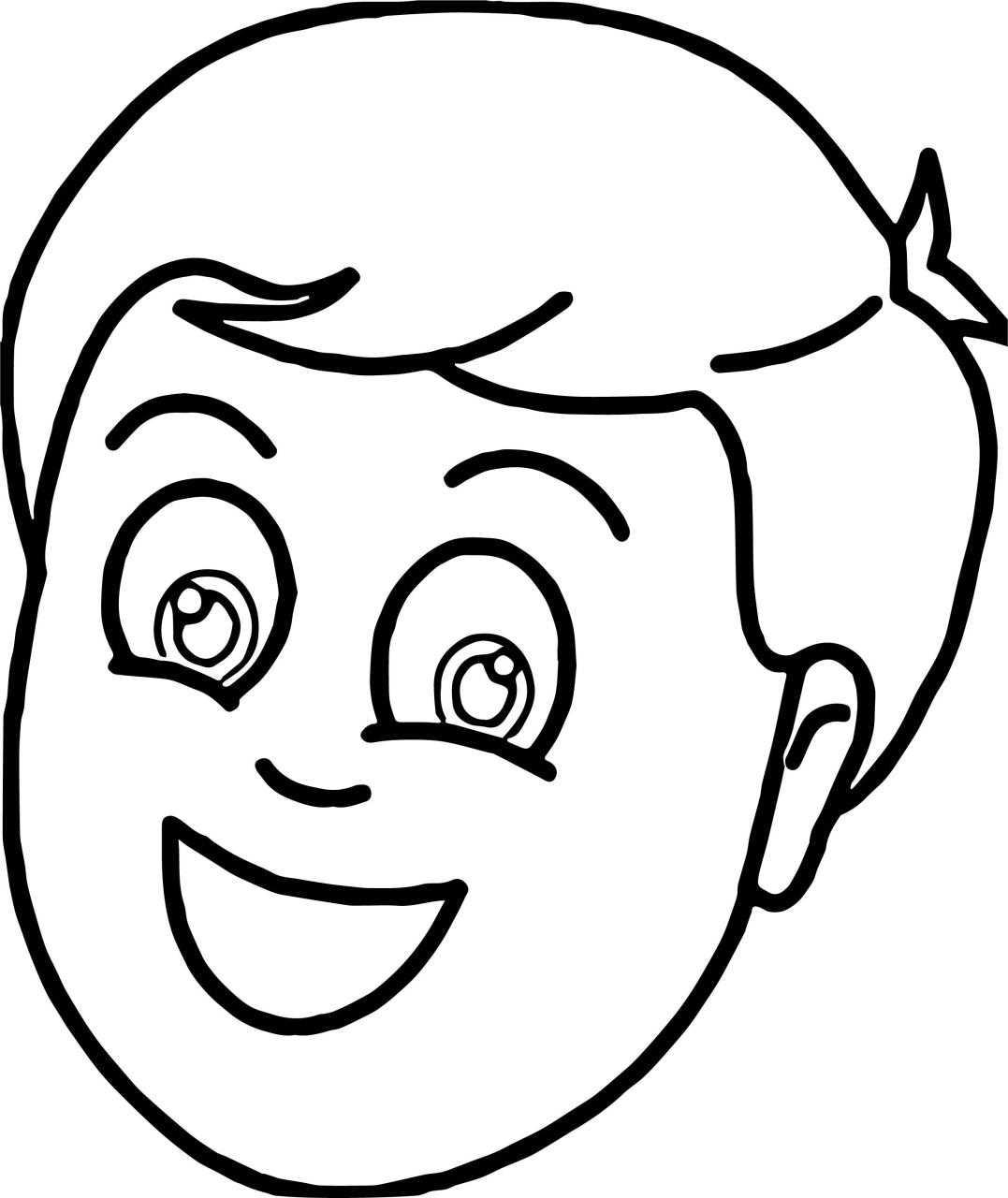 Face Coloring Pages For Kids