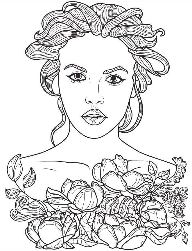 Face Coloring Pages Makeup