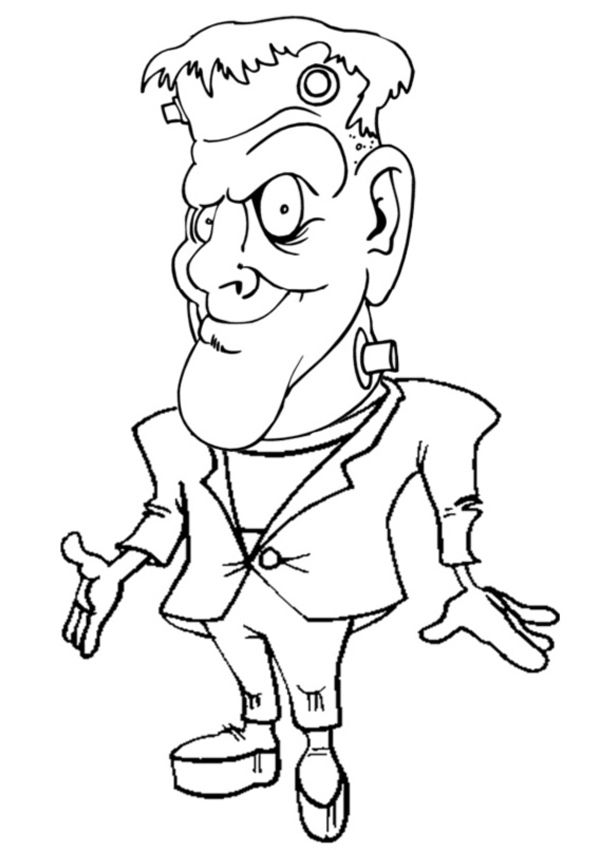 Frankenstein Coloring Pages For Adults