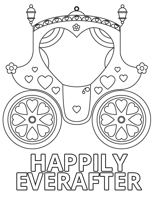 Wedding Coloring Book Pages