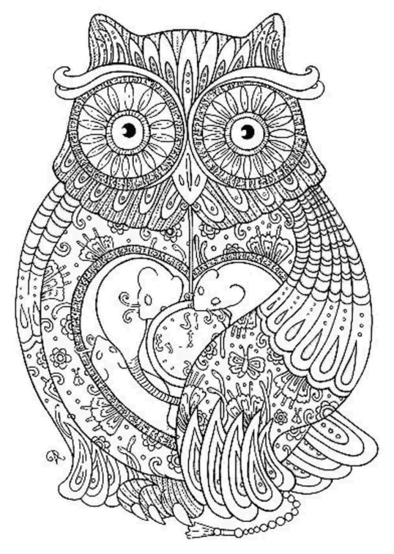 Animal Mandala Art Coloring Pages