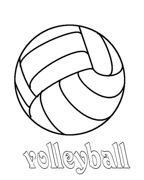 Cute Volleyball Coloring Pages