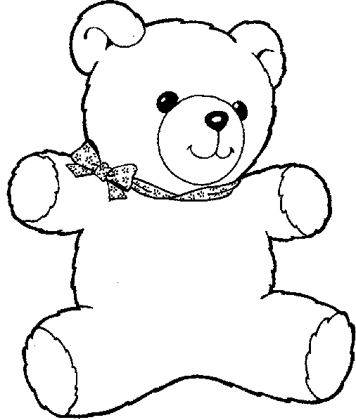 Teddy Bear Coloring Picture