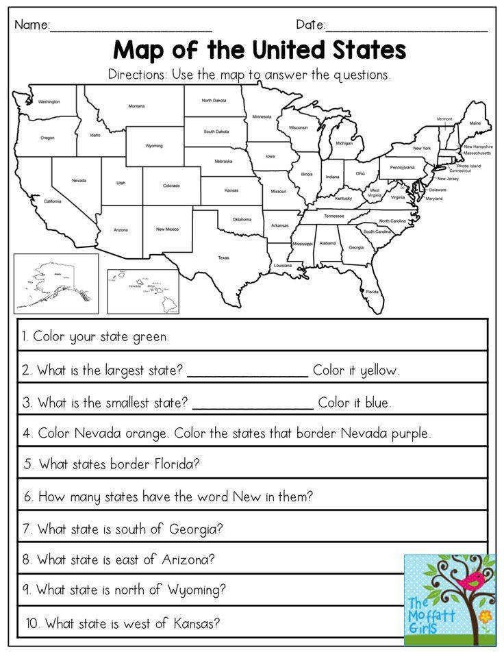 U.s. Geography Worksheets Pdf