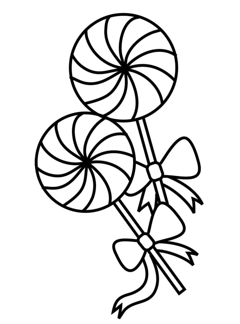 Lollipop Coloring Pages Candy