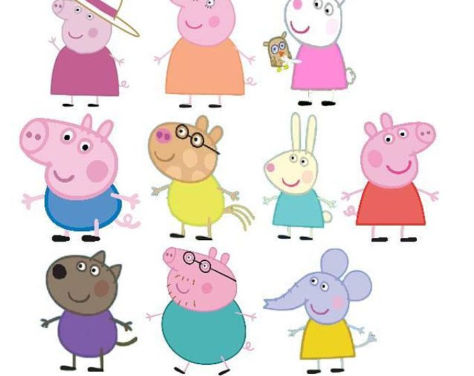 Peppa Pig Printable Characters