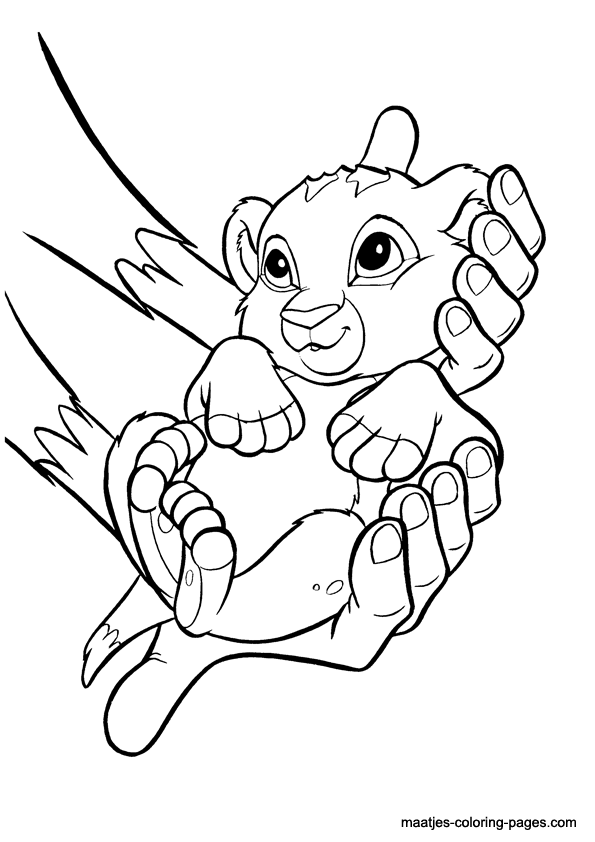 Simba Coloring Pages Lion King