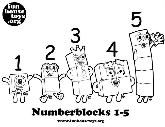Numberblocks Coloring Pages 1