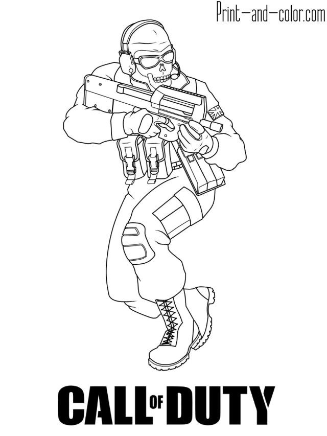 Call Of Duty Coloring Pages For Kids
