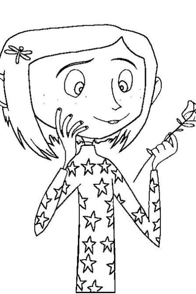 Coraline Coloring Pages For Adults