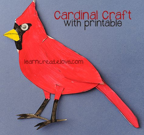 Preschool Cardinal Coloring Page