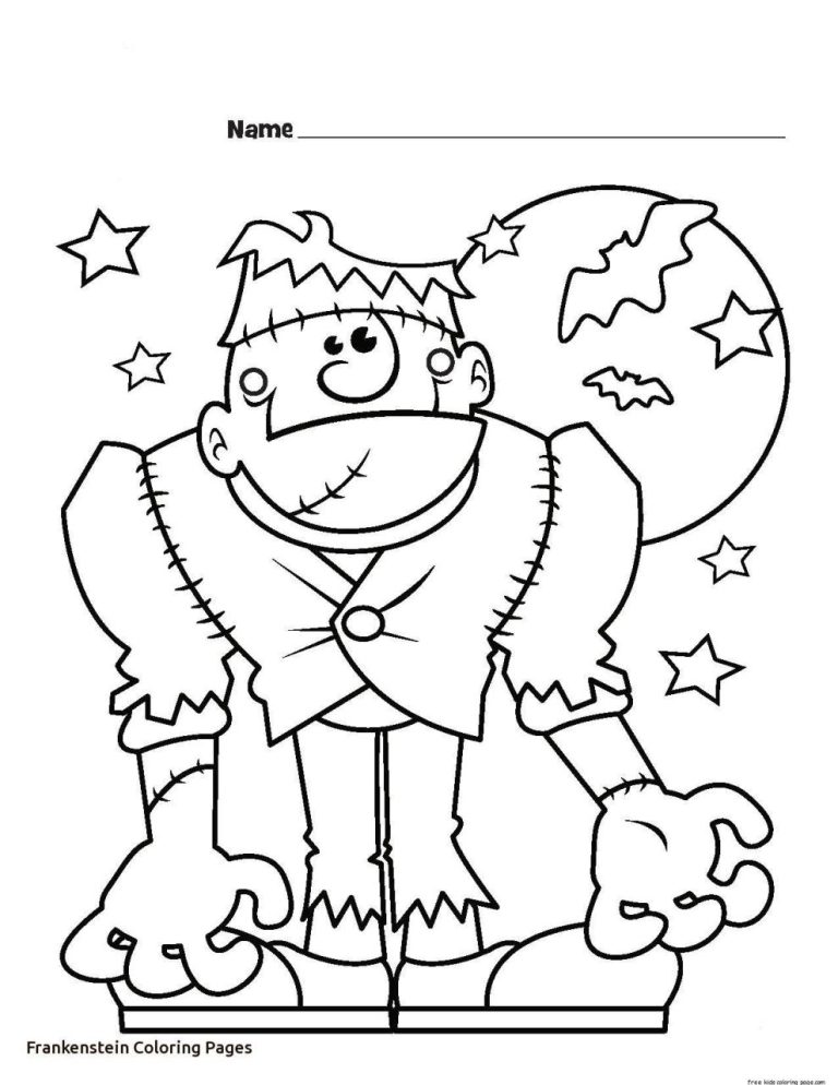 Frankenstein Coloring Pages Free