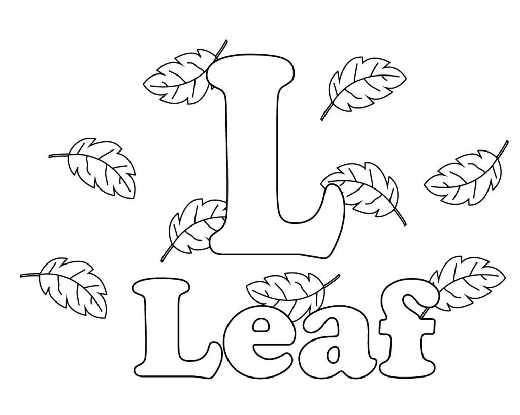 Letter L Coloring Pages For Toddlers