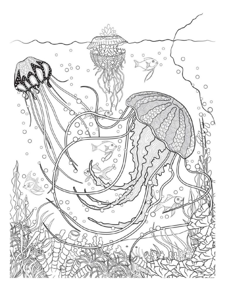 Realistic Underwater Coloring Pages
