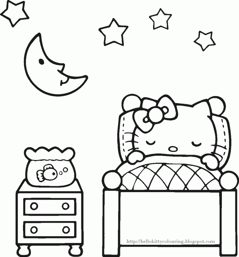 Kitty Coloring Picture