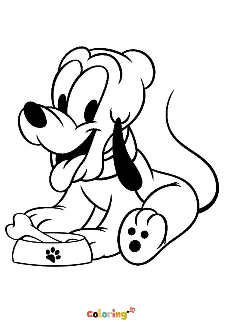 Cute Cartoon Characters Coloring Pages