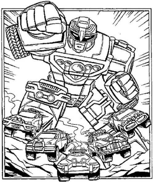 Power Rangers Coloring Pages Megazord