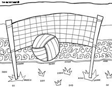 Volleyball Coloring Pages For Adults