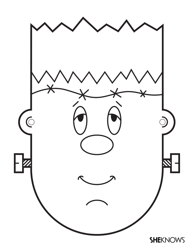 Frankenstein Coloring Pages Halloween