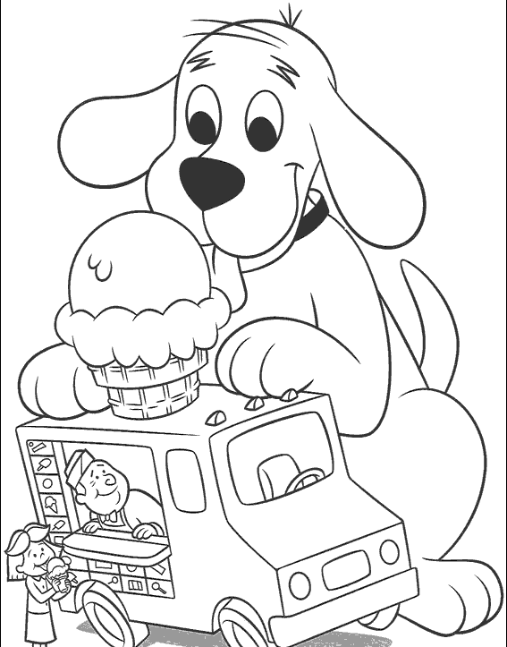 Halloween Clifford Coloring Pages