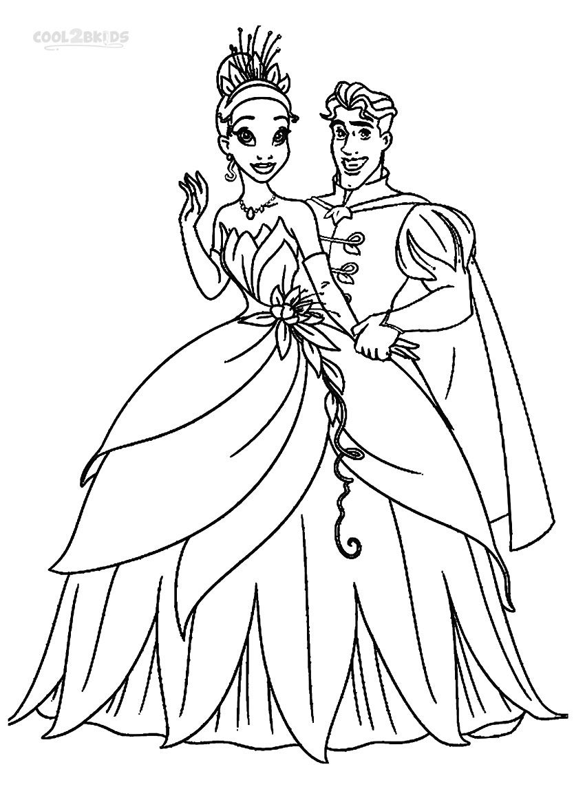 Coloring Sheet Princess And The Frog Coloring Pages