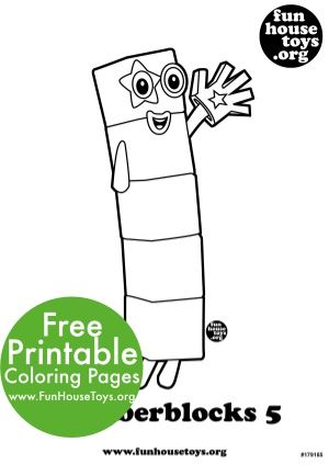 Numberblocks Coloring Pages 1-10
