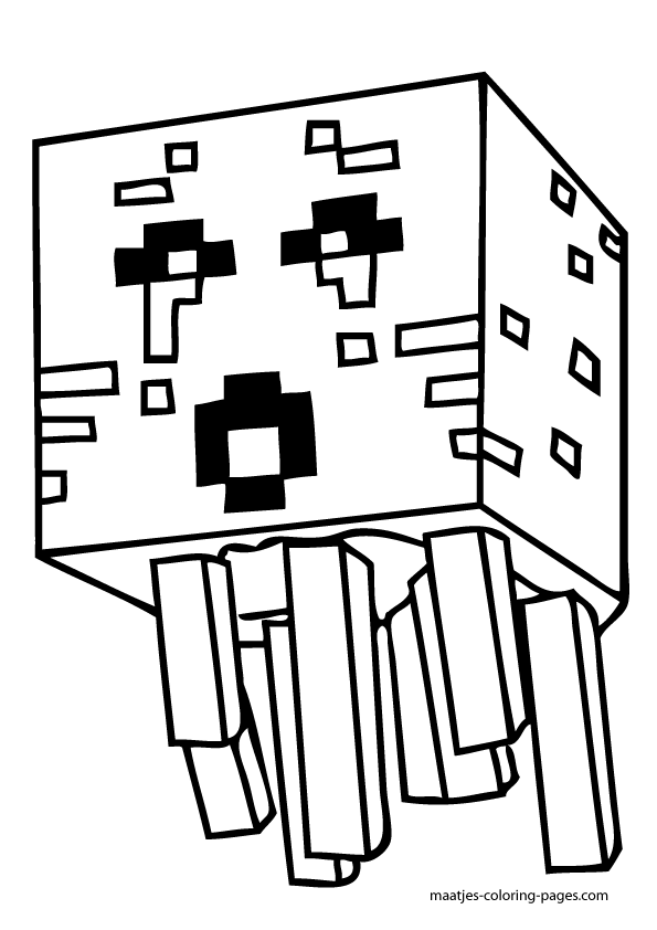 Easy Minecraft Printable Coloring Pages