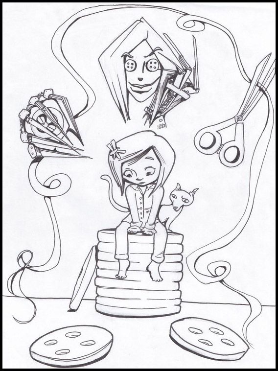 Coraline Movie Coraline Coloring Pages