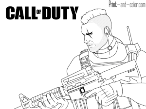 Call Of Duty Coloring Pages Printable