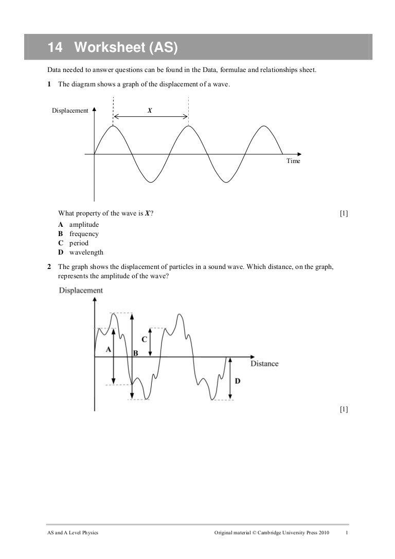 Properties Of Waves Worksheet Answers