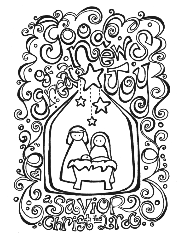 Free Printable Religious Christmas Coloring Pages