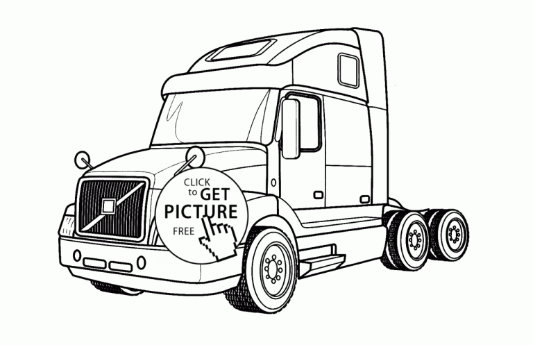 Semi Truck Coloring Pages To Print