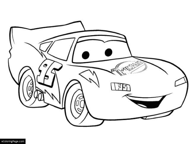 Lightning Mcqueen Coloring Page Free