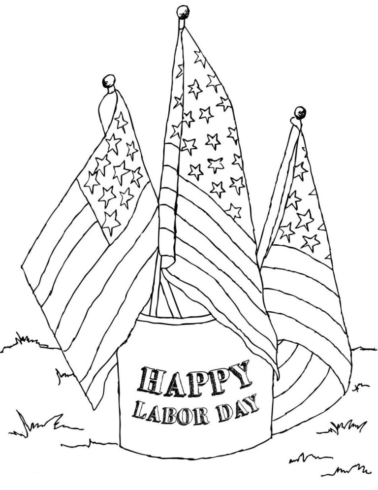 Labor Day Coloring Pages Free