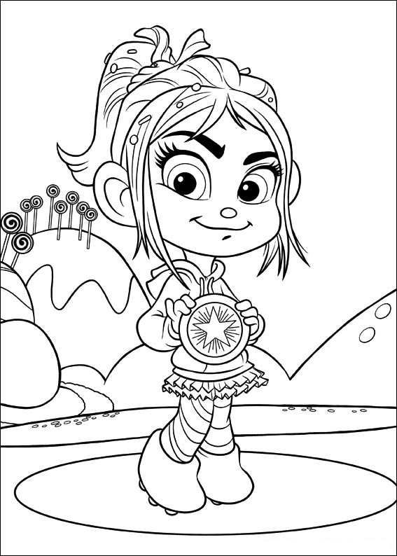 Vanellope Wreck It Ralph 2 Coloring Pages