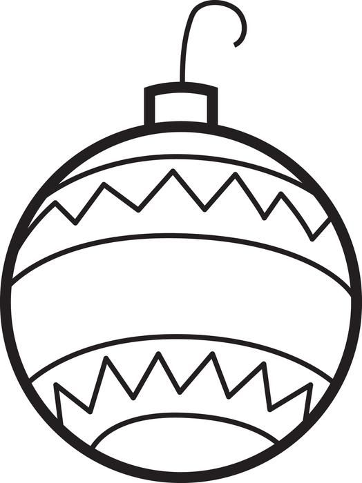Christmas Tree Ornament Coloring Pages